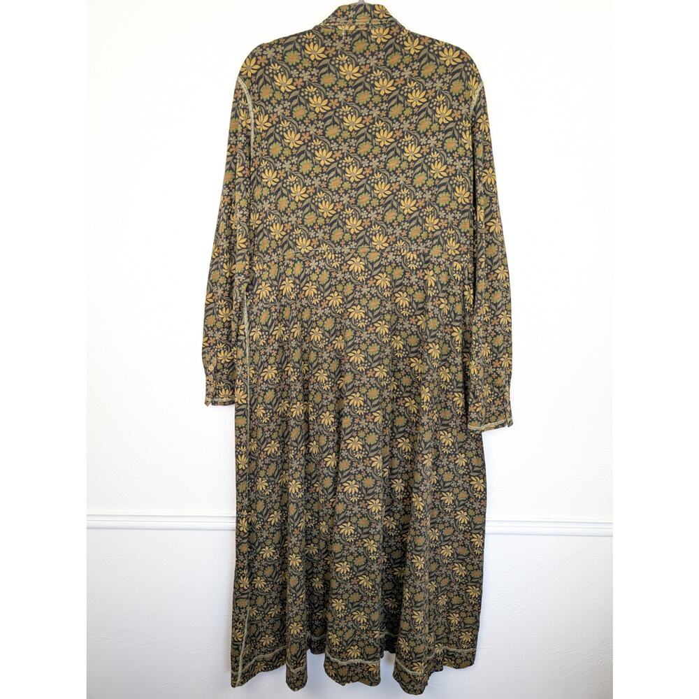 Natural Life Dress Christa Knit Cotton Floral Boho Cottagecore Black Size XL - Picture 7 of 13